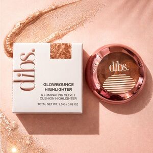 Dibs GlowBounce Illuminating Velvet Cushion Highlighter in Sunlit Glow NIB / NWT